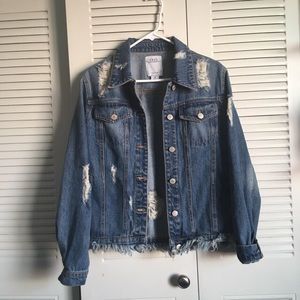 DISTRESSED DENIM JACKET